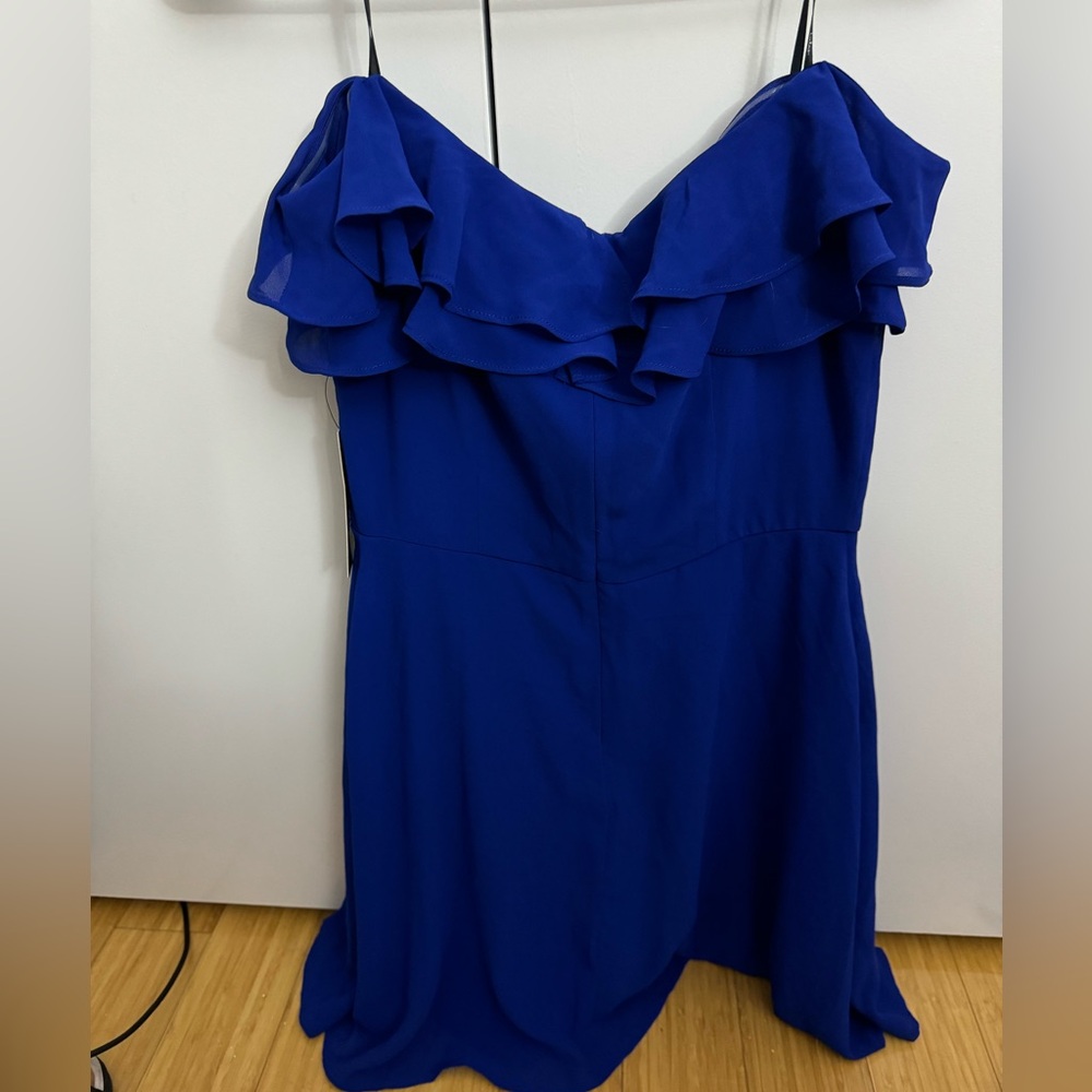 Lulus blue off the shoulder dress